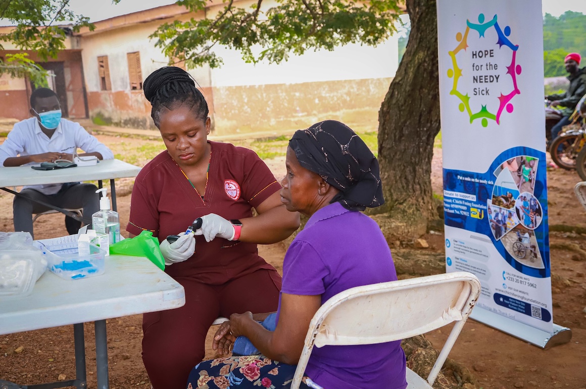 Free Medical Screening and Medical Care Provided at Pokuase in the Mankranso District