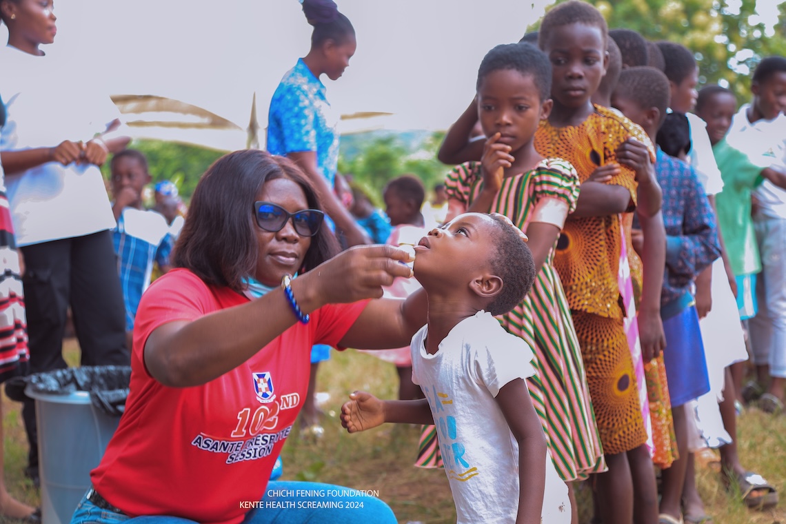 Free Medical Screening and Medical Care Provided at Kente in the Bekwai District