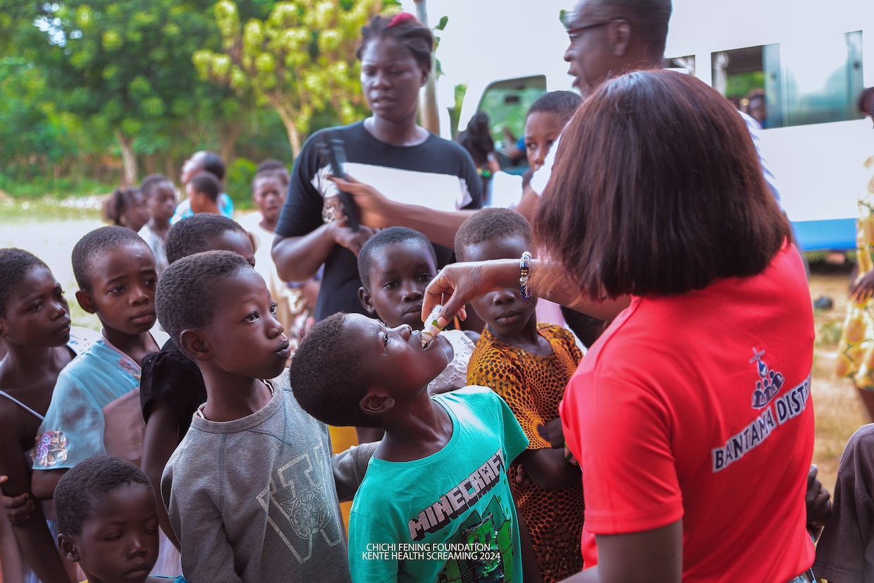 Free Medical Screening and Medical Care Provided at Kente in the Bekwai District