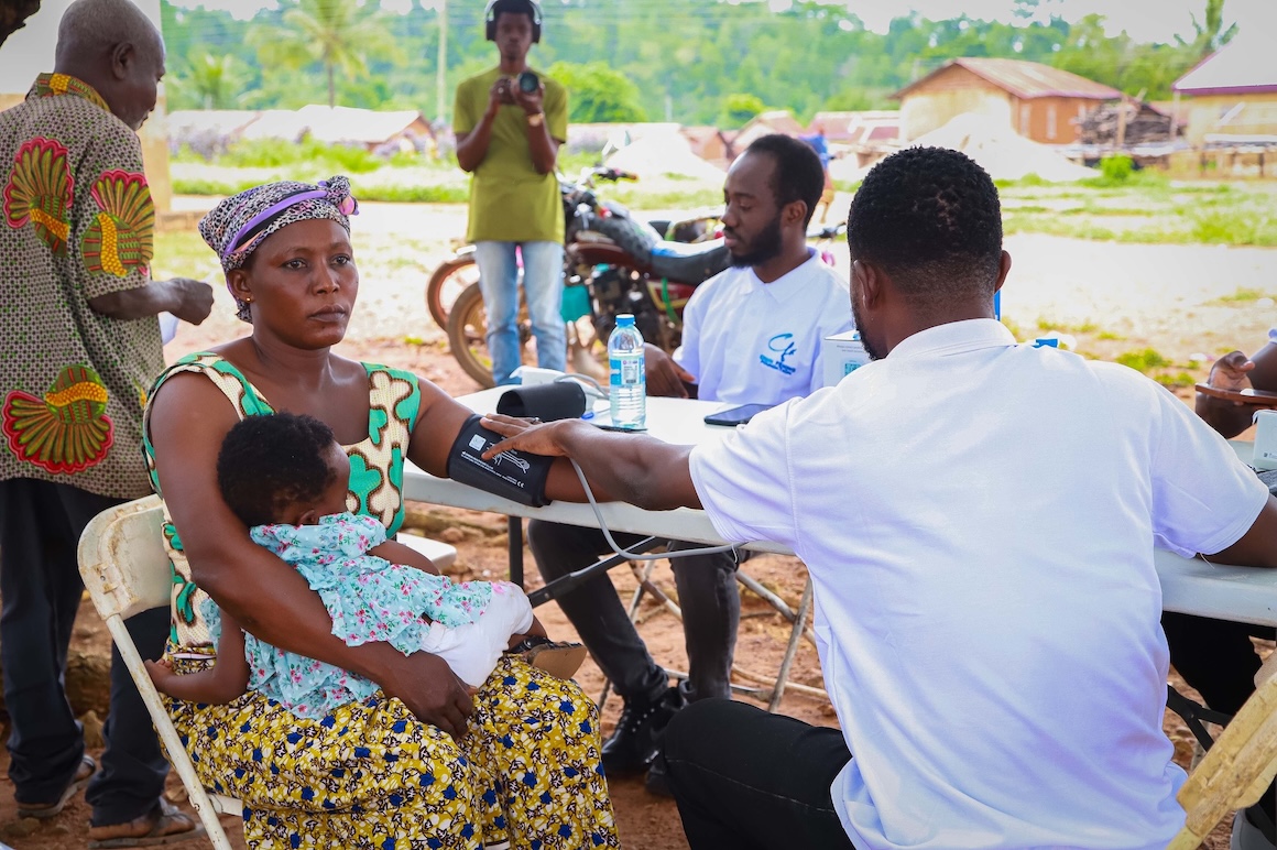 Free Medical Screening and Medical Care Provided at Pokuase in the Mankranso District