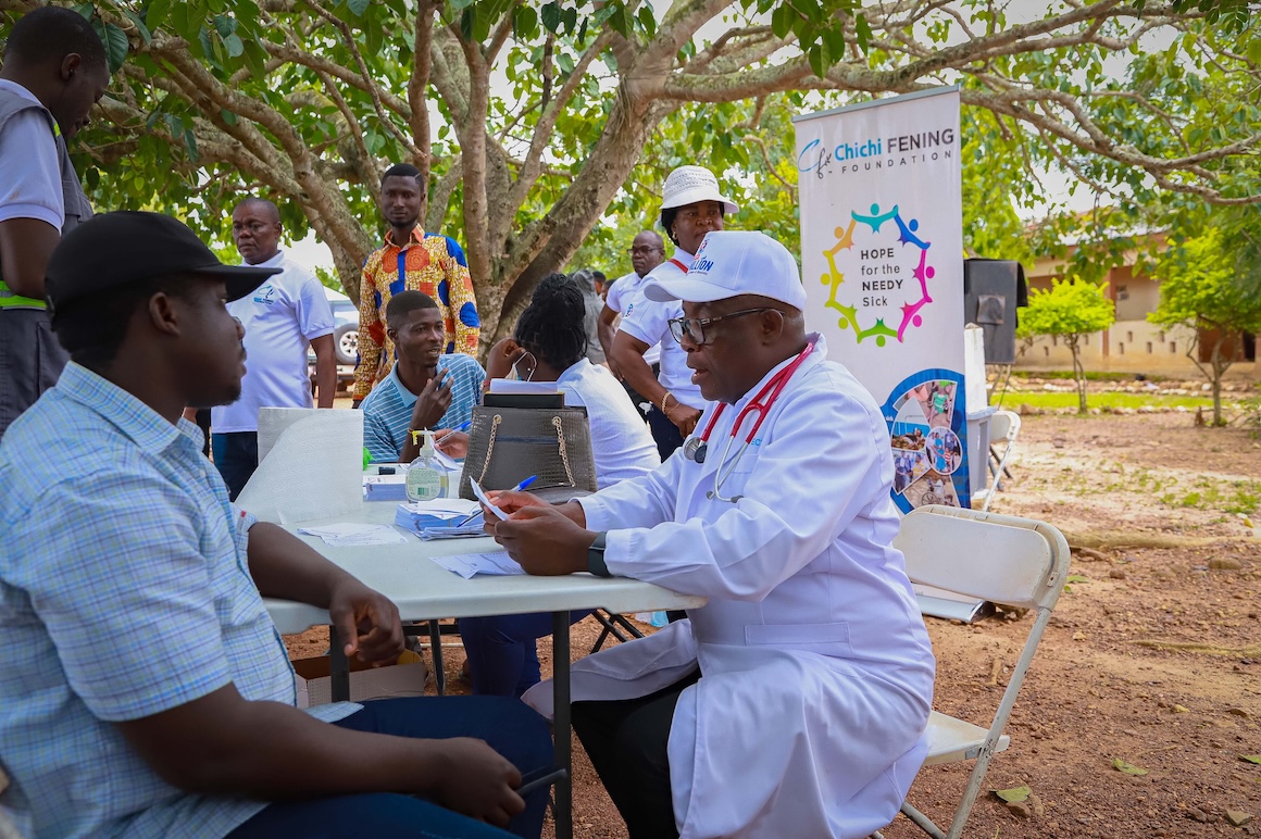 Free Medical Screening and Medical Care Provided at Pokuase in the Mankranso District